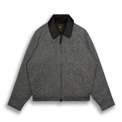 THE DUNBAR - Black/Cream Donegal Wool Classic Fit - Golden Bear Sportswear