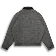 THE DUNBAR - Black/Cream Donegal Wool Classic Fit - Golden Bear Sportswear