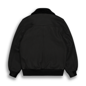 THE CARTER - Black Leather Contemporary Fit - Golden Bear Sportswear