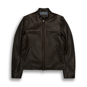 THE LODI - Dark Brown Leather Slim Fit - Golden Bear Sportswear
