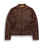 THE LODI - Espresso Leather Slim Fit - Golden Bear Sportswear