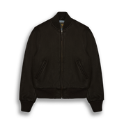 THE ASHBURY - Dark Brown Leather Contemporary Fit - Golden Bear Sportswear