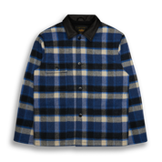 THE NEWMAN - Blue/Black Plaid Wool Tailored Classic Fit - Golden Bear Sportswear