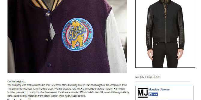 MONSIEUR JEROME GOLDEN BEAR INTERVIEW