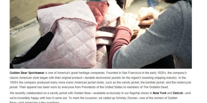 GOLDEN BEAR COLLABORATION WITH SHINOLA