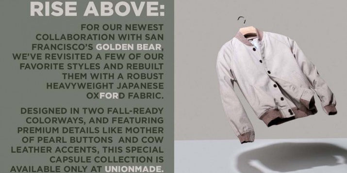 GOLDEN BEAR FOR UNIONMADE