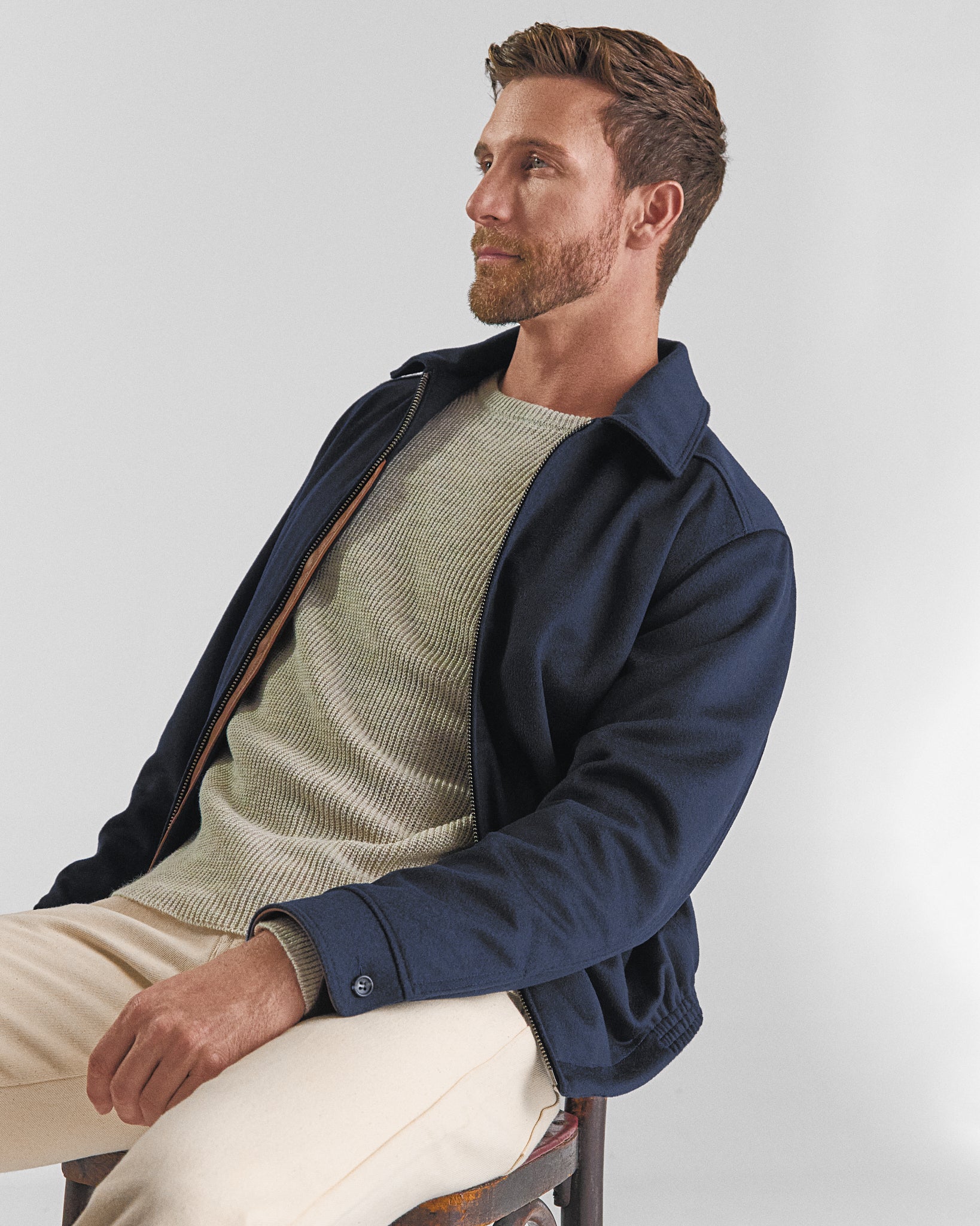 THE STOCKTON - Navy Lux Wool Classic Fit