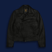 THE BRANNAN - Black Leather Contemporary Fit - Golden Bear Sportswear 