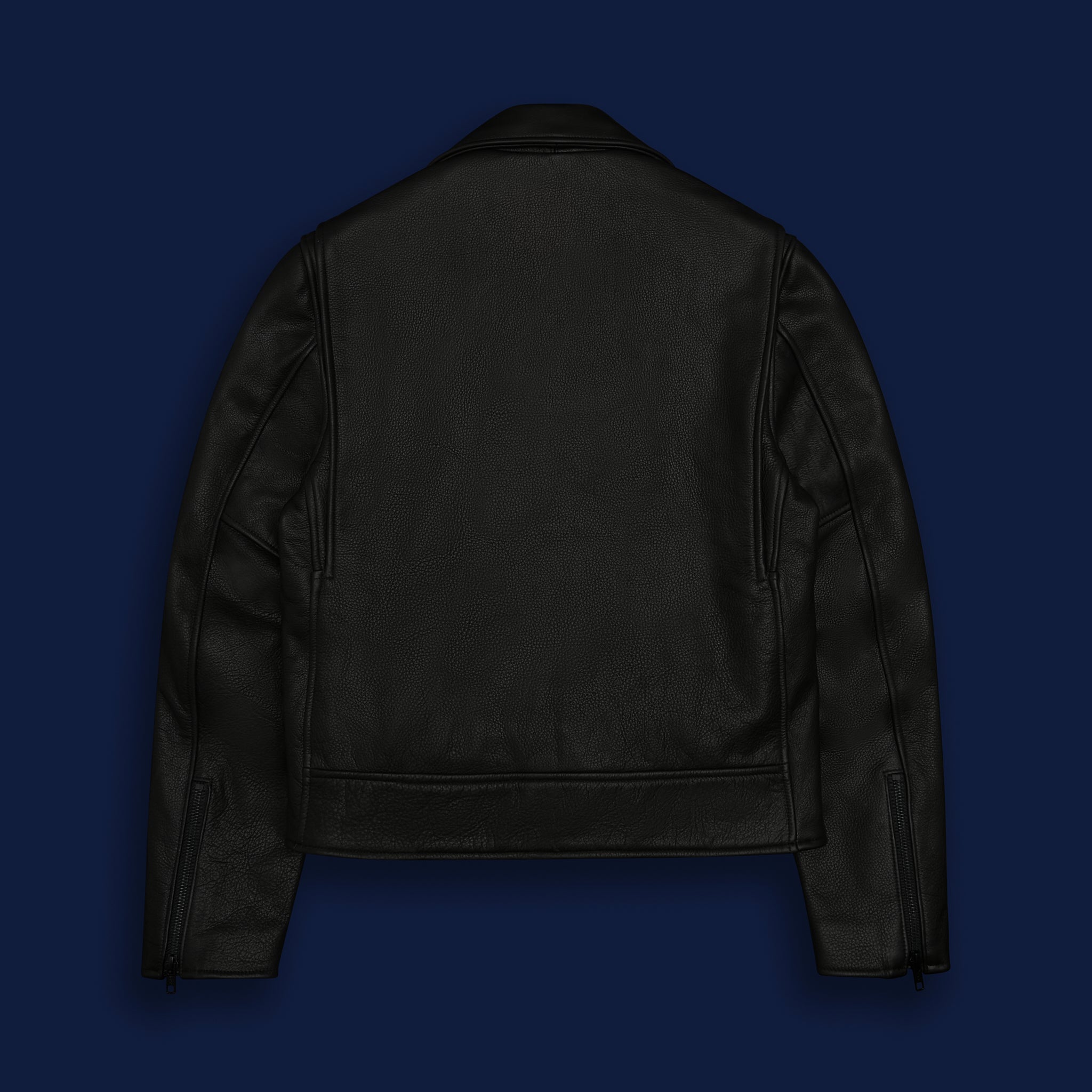 THE BRANNAN - Black Leather Contemporary Fit - Golden Bear Sportswear 