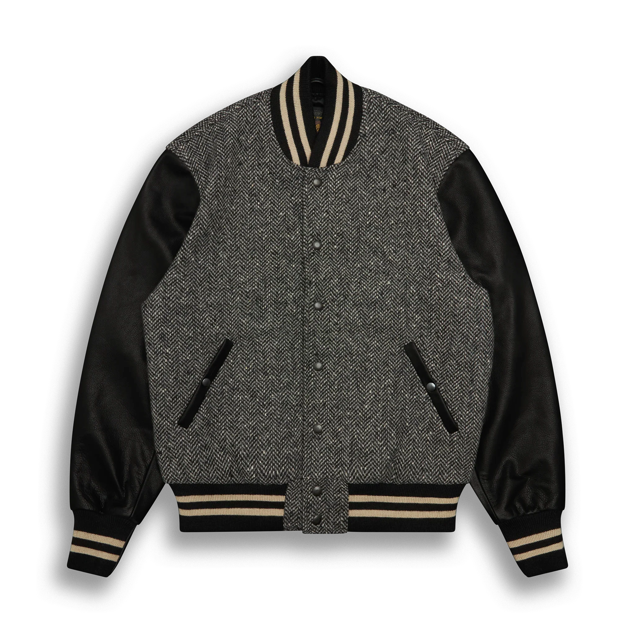 Black Leather Classic Fit - Golden Bear Sportswear 