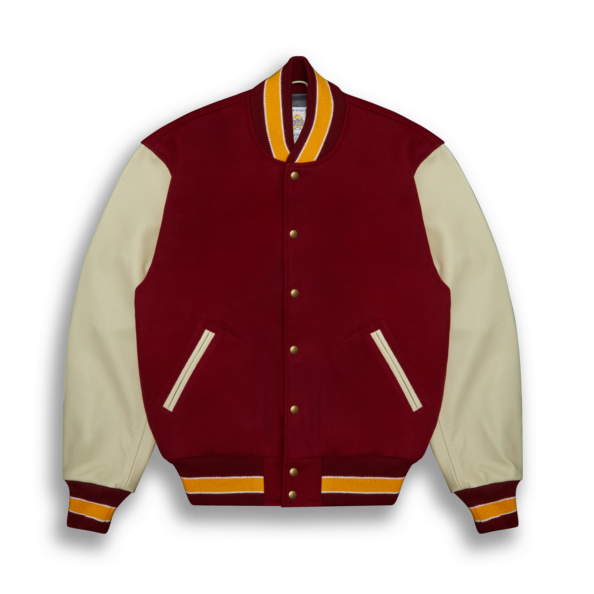 Cream Leather Classic Fit - Golden Bear Sportswear 
