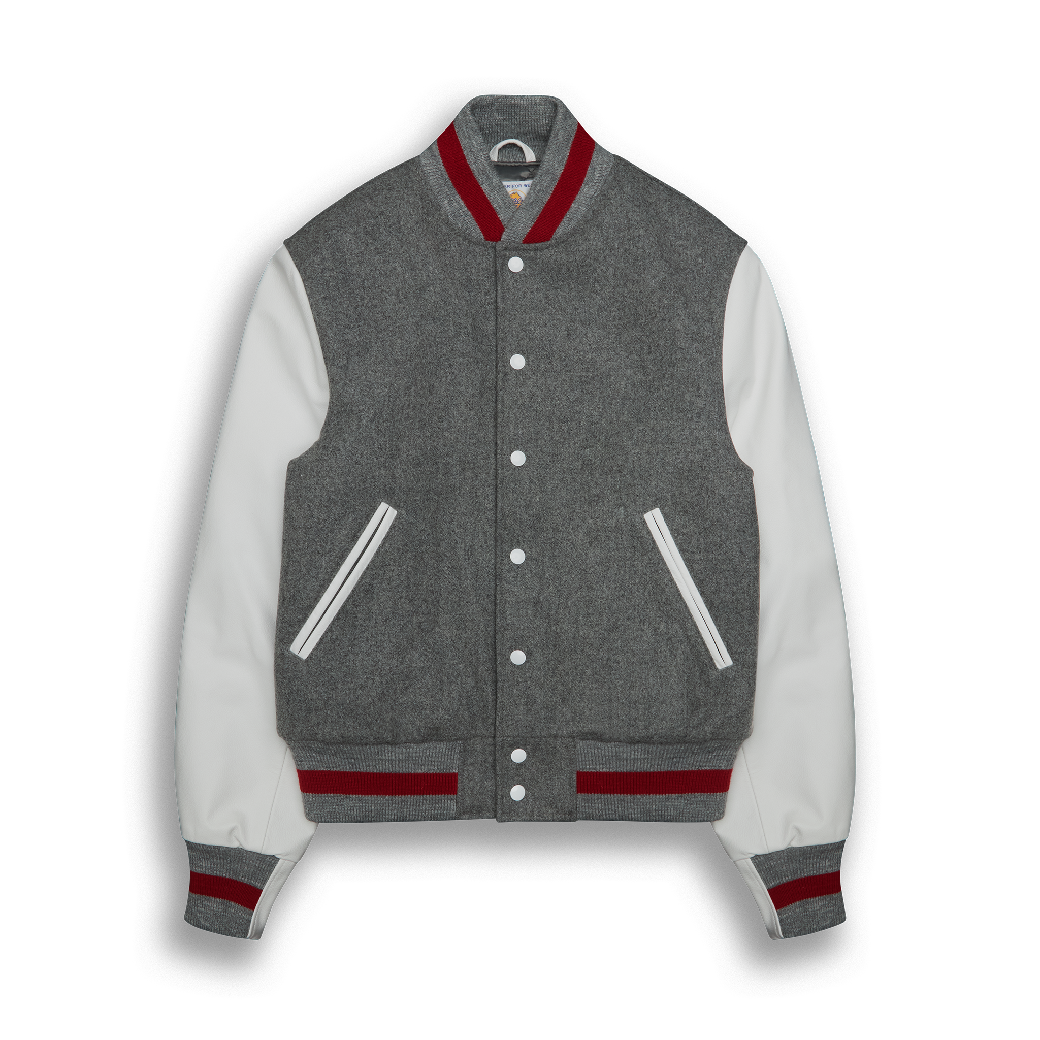White Leather Contemporary Fit - Golden Bear Sportswear 