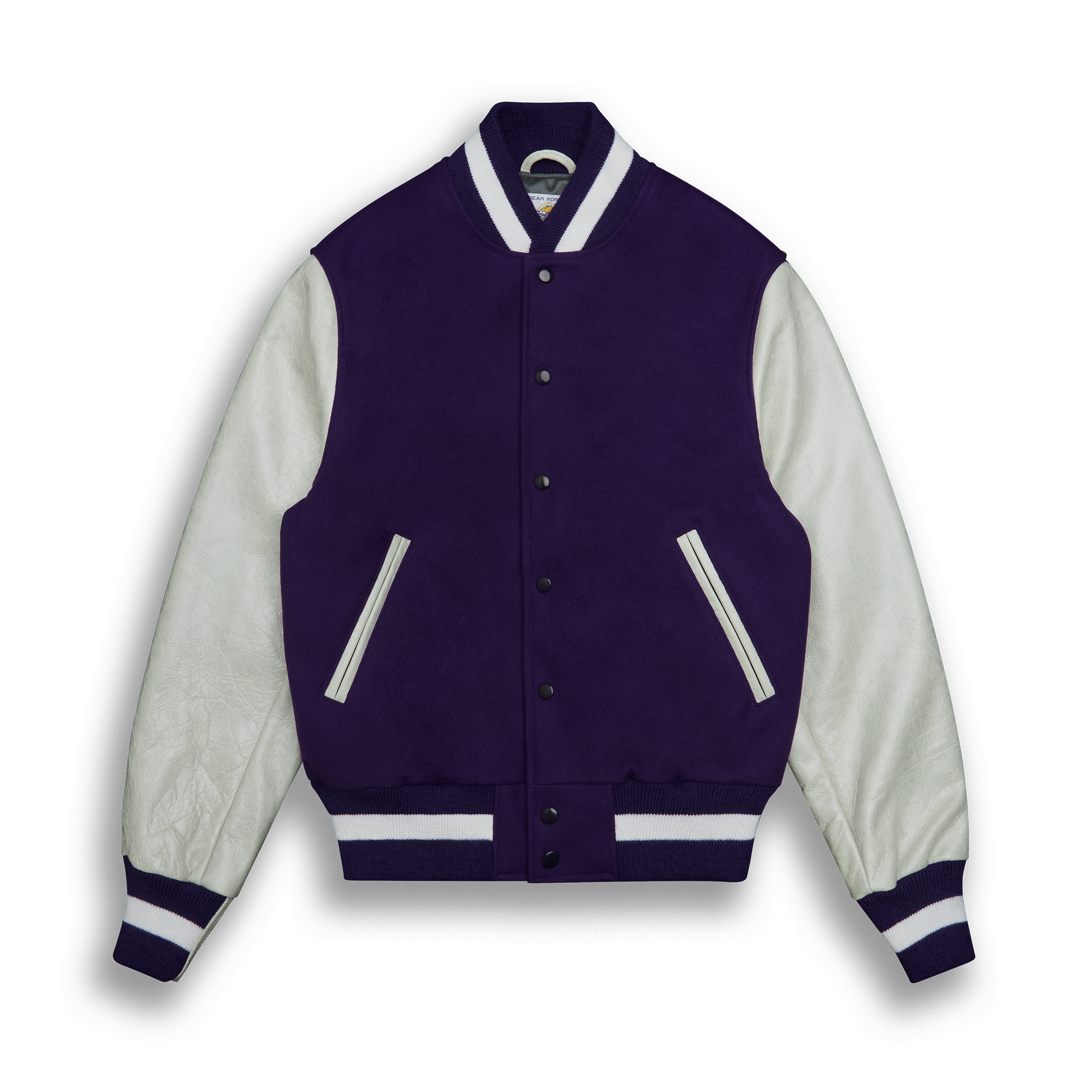 White Leather Contemporary Fit - Golden Bear Sportswear 